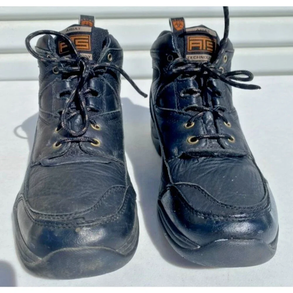 ARIAT Terrain Leather 10002182 Distressed Black Hiking Boots Men's Size 11B